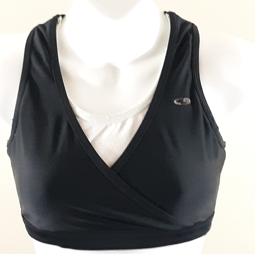 Champion Layered Look Racerback Sports Bra M